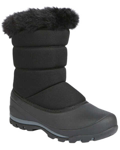 Northside Women's Ava Insulated Winter Snow Work Boots - Round Toe, Black, hi-res