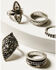 Image #2 - Idyllwind Women's Fairmont 5-Piece Silver Ring Set, Silver, hi-res