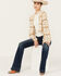 Image #1 - Revel Women's Crochet Cropped Cardigan , Beige, hi-res