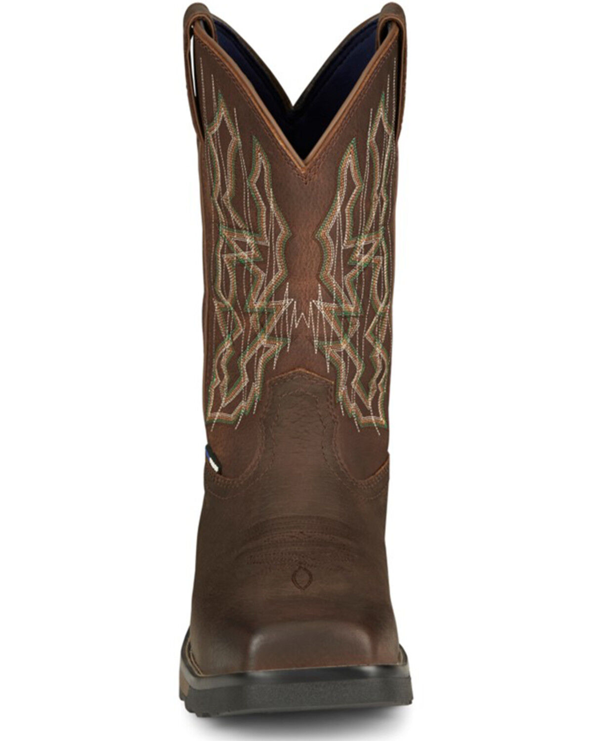 Image #4 - Tony Lama Men's Anchor Water Buffalo Pull On Western Work Boots - Composite Toe, Brown, hi-res
