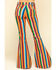Ranch Dress'n Women's Serape Print Super Flare Jeans  , Multi, hi-res