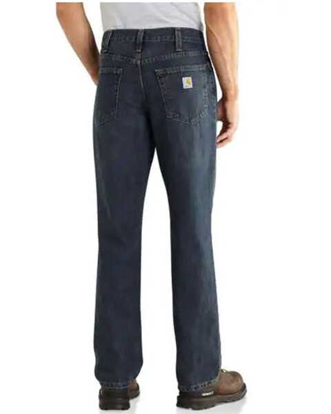 Image #4 - Carhartt Men's Holter Relaxed Fit Straight Leg Jeans, Med Stone, hi-res