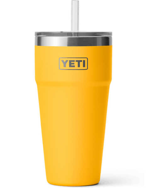 Yeti Rambler 26oz Stackable Straw Lid Cup, Yellow, hi-res