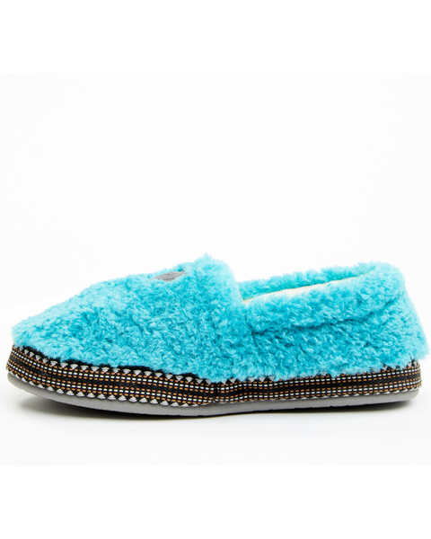 Image #3 - Ariat Women's Snuggle Slippers, Turquoise, hi-res