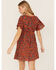 Image #4 - Idyllwind Women's Blossom Court Short Sleeve Mini Dress, Pecan, hi-res