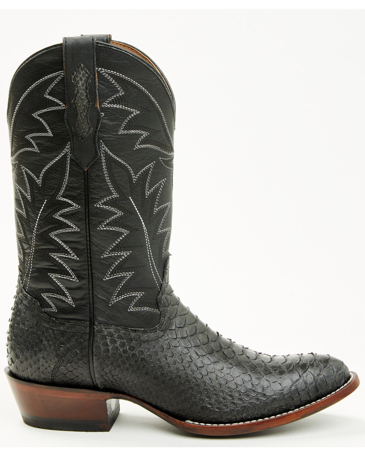 Image #2 - Cody James Men's Exotic Python Western Boots - Round Toe, Grey, hi-res