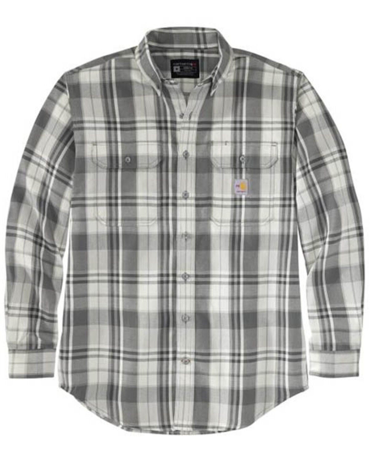 Carhartt Men's FR Force® Loose Fit Midweight Plaid Print Long