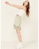 Image #1 - Double D Ranch Women's Dee Belted Fringe Leather Skirt, Sage, hi-res
