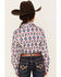 Image #4 - Shyanne Girls' Southwestern Print Long Sleeve Western Button-Down Shirt, Ivory, hi-res