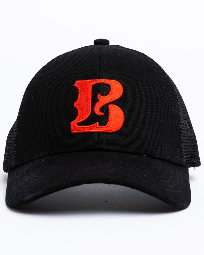 Boot Barn Men's Proud B Center Logo Mesh Cap , Black, hi-res