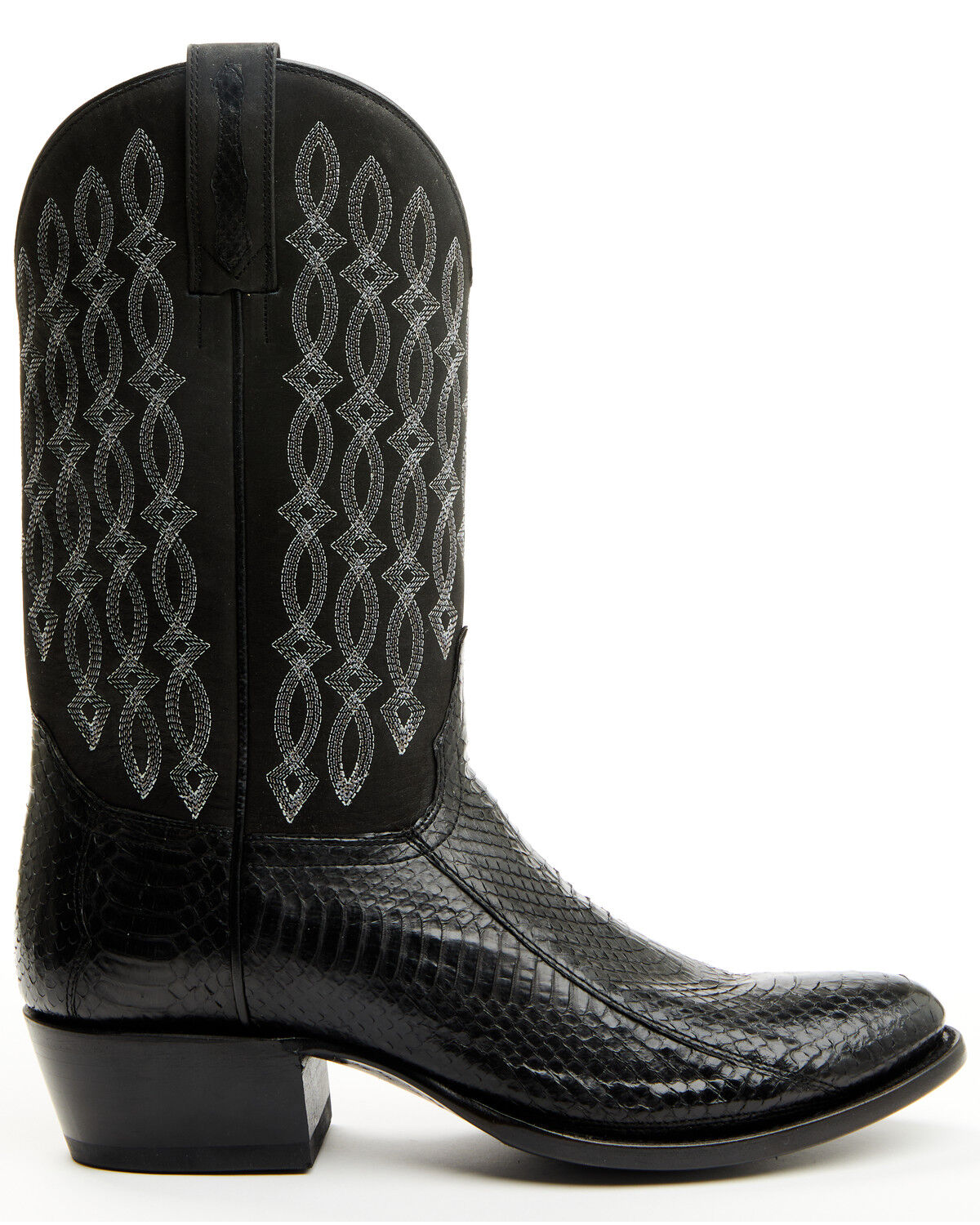 Image #2 - Cody James Men's Exotic Snake Western Boots - Round Toe, Black, hi-res