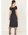 Image #5 - Idyllwind Women's Beth Jacquard Print Short Sleeve Midi Dress, Navy, hi-res