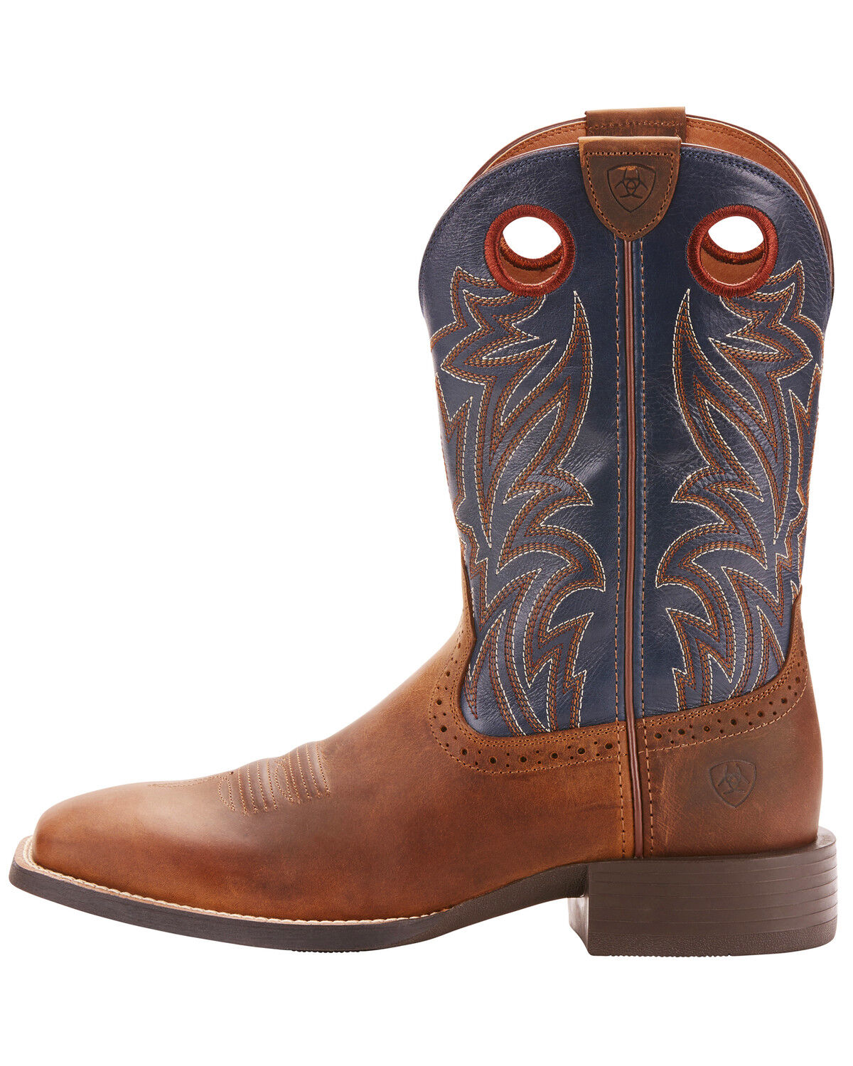 Image #2 - Ariat Men's Sidebet Western Performance Boots - Broad Square Toe, Brown, hi-res
