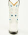 Image #4 - Shyanne Girls' Fleur Western Boots - Round Toe, White, hi-res
