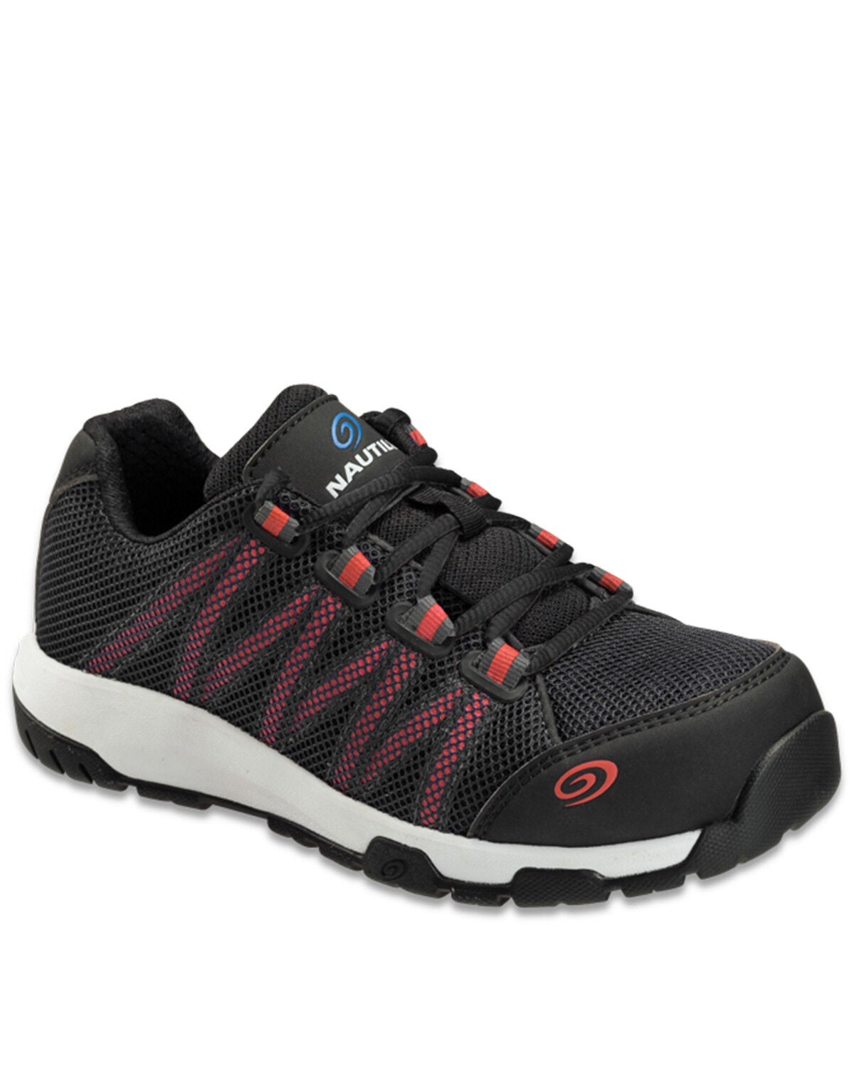Image #1 - Nautilus Women's Accelerator Work Shoes - Composite Toe, Black, hi-res