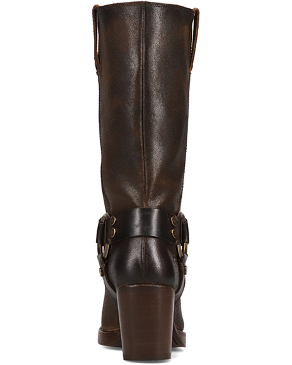 Image #5 - Frye Women's Jean Harness Fashion Boots - Round Toe, Chocolate, hi-res