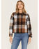 Image #1 - Idyllwind Women's Plaid Print Pocket Days Shacket, Light Blue, hi-res