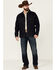 Image #3 - Blue Ranchwear Men's Button-Down Dark Denim Trucker Jacket, Dark Blue, hi-res