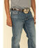 Rock & Roll Denim Men's Revolver Reflex Medium Stretch Slim Straight Jeans , Blue, hi-res