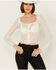 Image #1 - Free People Women's Madison Sheer Long Sleeve Shirt , White, hi-res