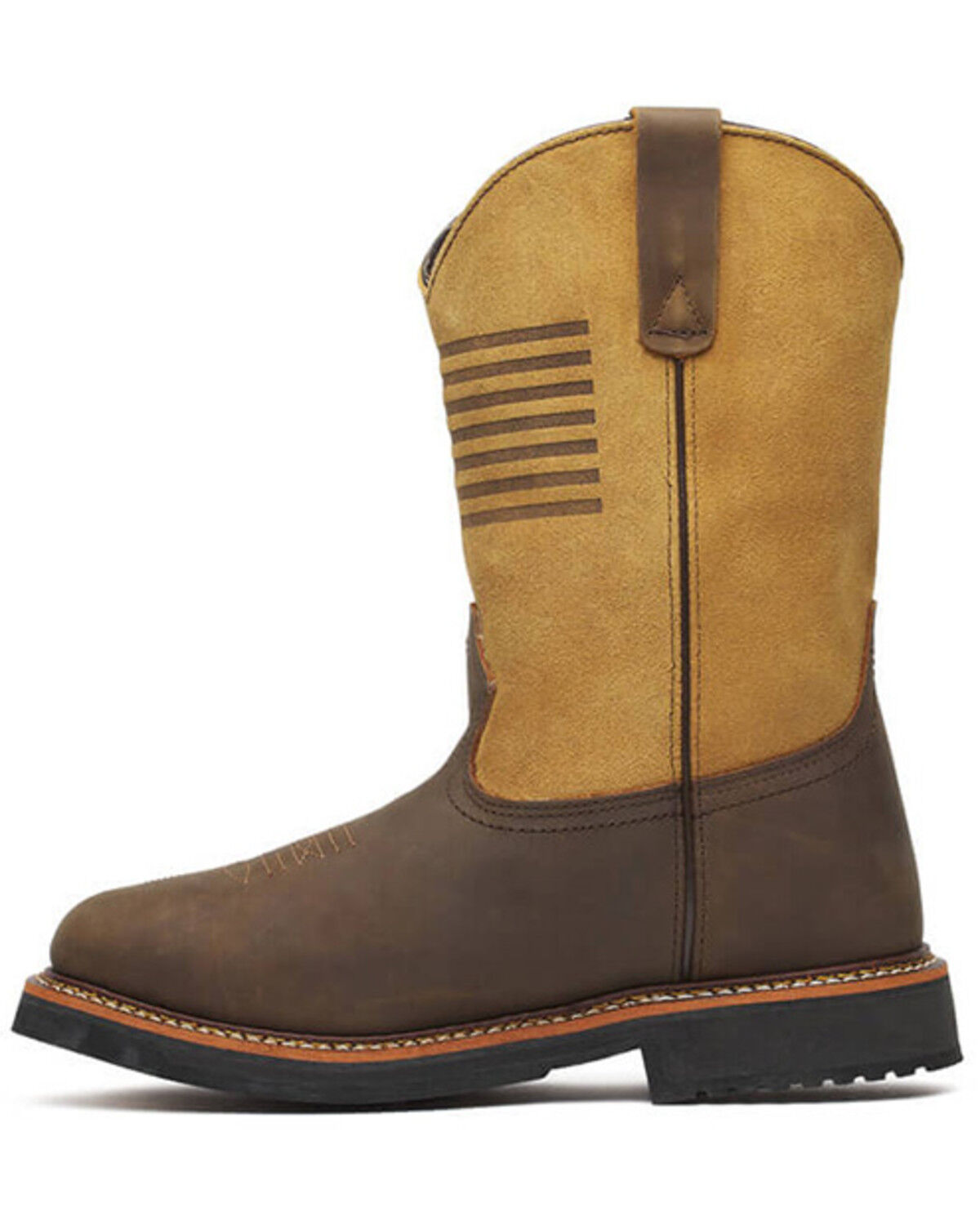 Image #3 - Thorogood Men's 11" Waterproof Wellington Work Boots - Soft Toe, Brown, hi-res