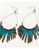 Image #2 - Shyanne Women's Enchanted Forest Cascading Beaded Fringe Earrings, Pewter, hi-res