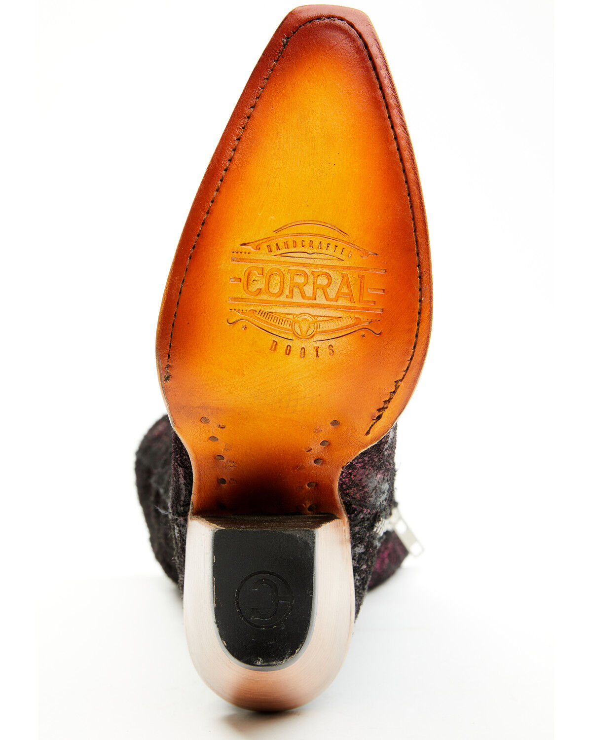 Image #7 - Corral Women's Metallic Tall Western Boots - Snip Toe, Black/purple, hi-res