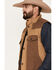 Image #2 - Blue Ranchwear Men's Waxed Canvas Vest, Beige/khaki, hi-res