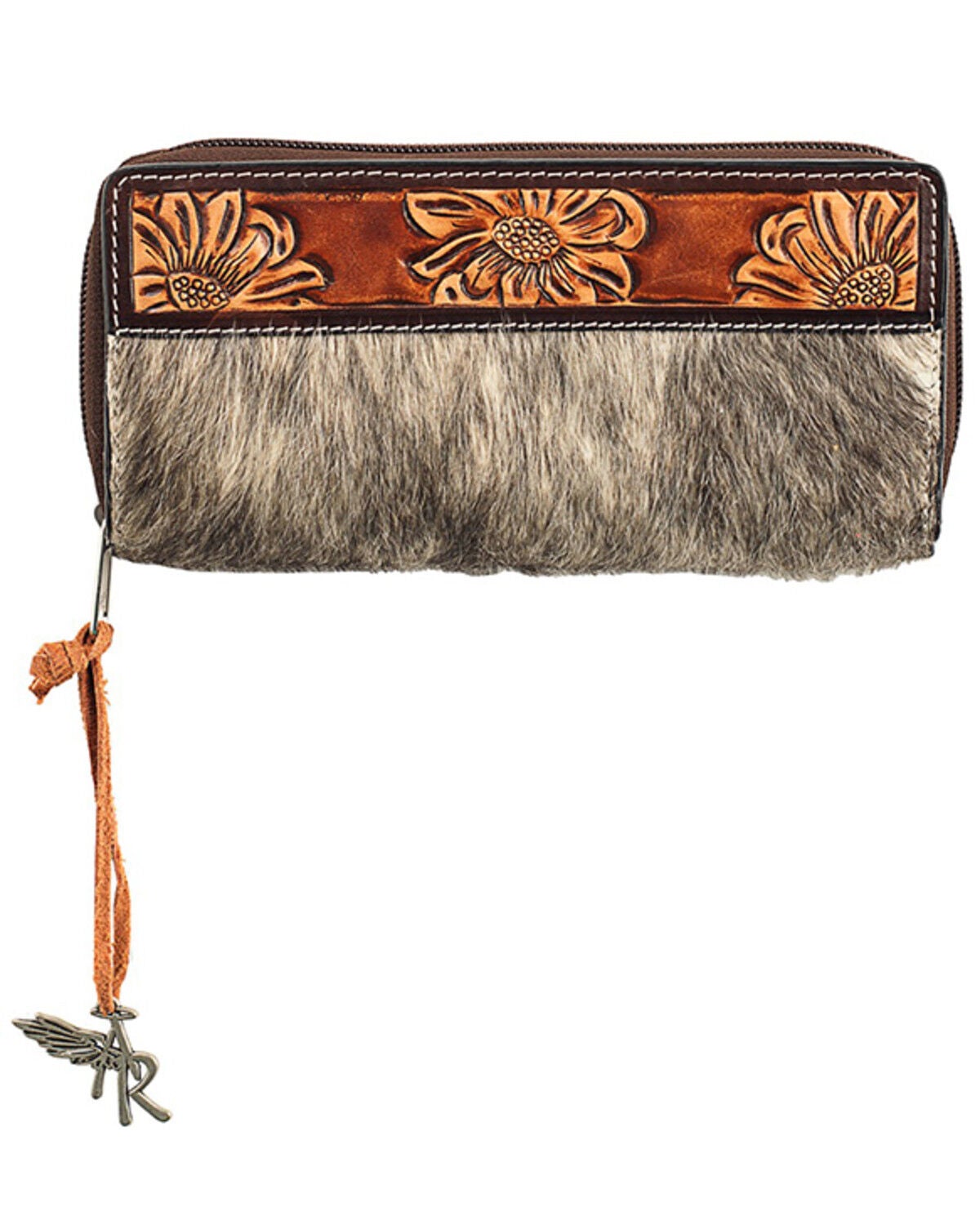 Angel Ranch Women's Spotted Calf Hair Wallet, Multi, hi-res