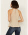 Image #4 - Shyanne Women's Embellished Halter Tank, Taupe, hi-res