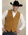 Image #1 - Roper Men's Suede Buckle Tie Vest, Cognac, hi-res