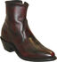 Image #1 - Sage by Abilene Boots Men's Zipper Short Boots - Medium Toe, Black Cherry, hi-res