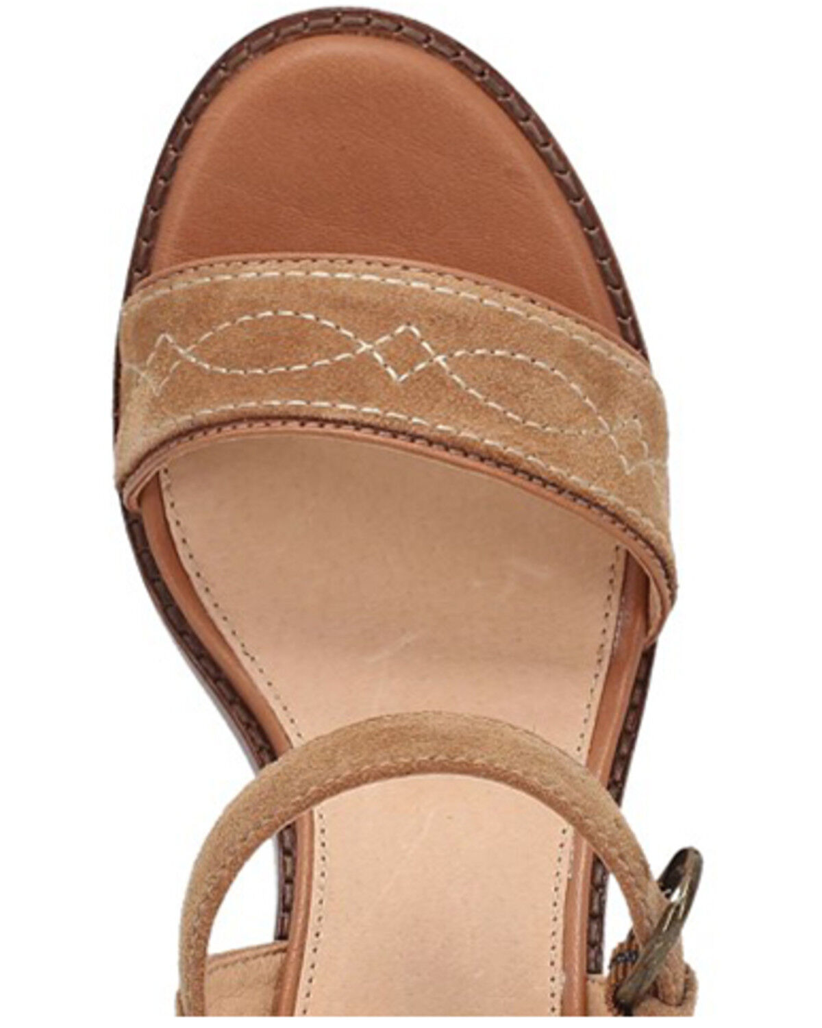 Image #6 - Frye Women's Pipa Woodstock Platform Sandal, Brown, hi-res