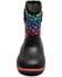 Image #4 - Bogs Toddler Girls' Classic Rainbow Stars Rainboots, Black, hi-res