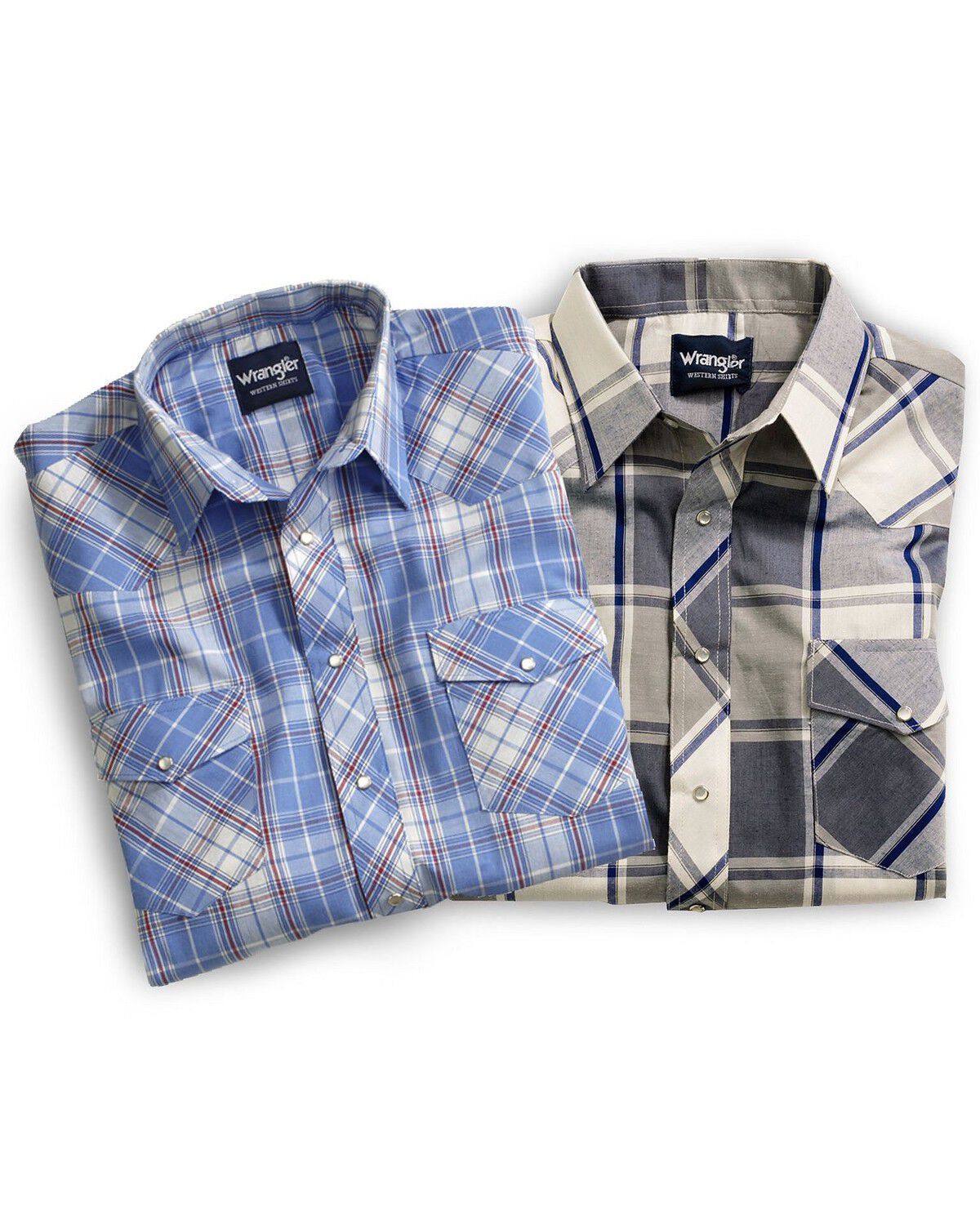 Image #3 - Wrangler Men's Assorted Long Sleeve Western Shirt - Big & Tall, Stripe, hi-res