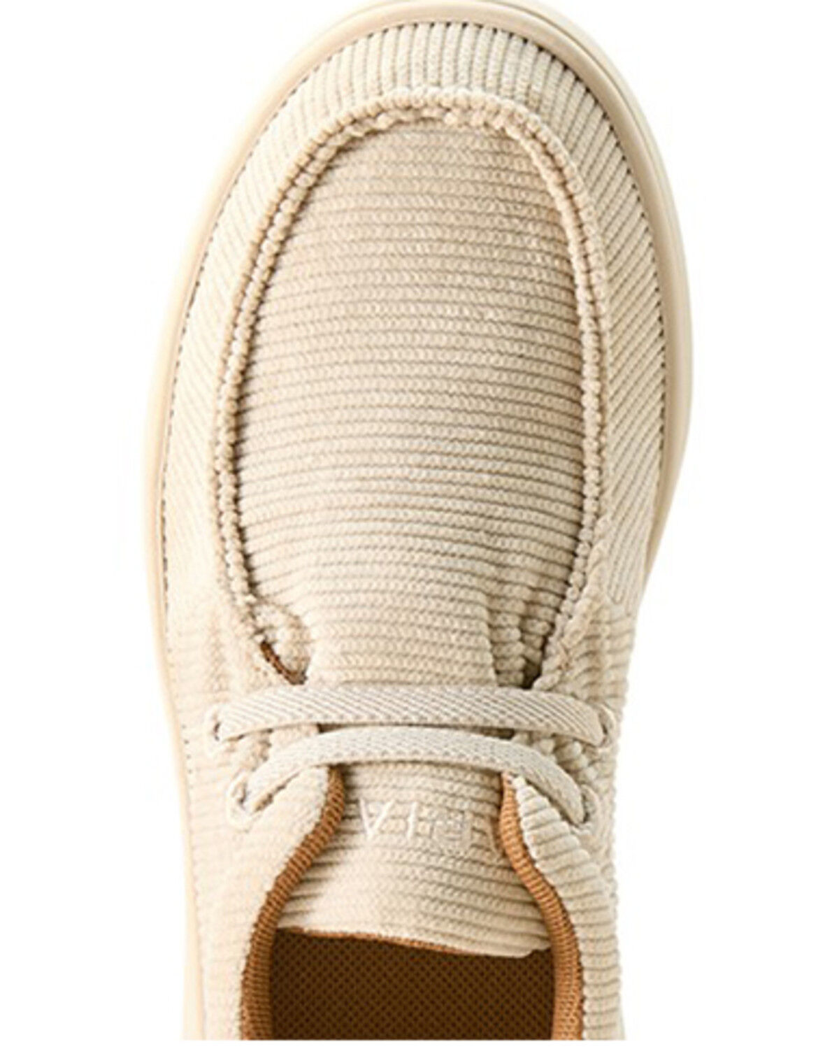 Image #4 - Ariat Boys' Corduroy Hilo Casual Shoes - Moc Toe, White, hi-res