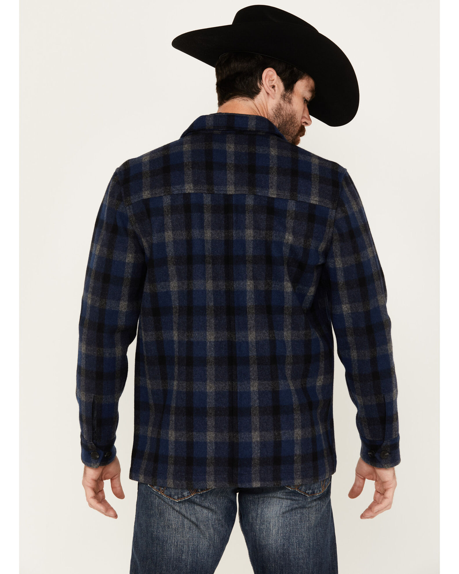 Product Name: Pendleton Men's Lawson Plaid Print Long Sleeve Button-Down  Shirt Jacket