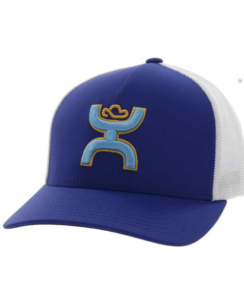 Hooey Men's Coach Logo Embroidered Trucker Cap, Blue, hi-res