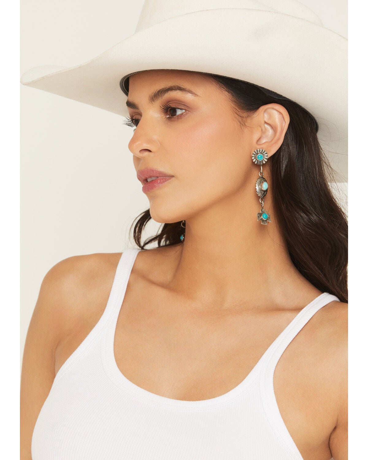 Image #1 - Broken Arrow Jewelry Women's Thunderbird Earrings, Silver, hi-res