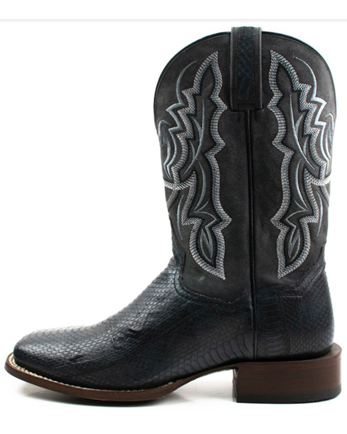 Image #3 - Dan Post Men's Water Snake Exotic Western Boots - Broad Square Toe, Black, hi-res