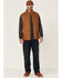 Image #2 - Hawx Men's Rust Copper Browder Weathered Duck Zip-Front Insulated Work Vest , Rust Copper, hi-res
