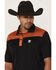 Image #2 - RANK 45® Men's Barrier Color Block Short Sleeve Button-Down Polo Shirt, Black, hi-res