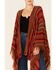 Image #4 - Rock & Roll Denim Women's Serape Stripe Knit Poncho , , hi-res