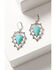 Image #1 - Lainey Wilson Women's Stone Drop Earrings, Silver, hi-res