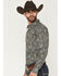 Image #2 - Gibson Trading Co Men's Last Call Paisley Print Long Sleeve Butt-Down Western Shirt - Tall, Black, hi-res