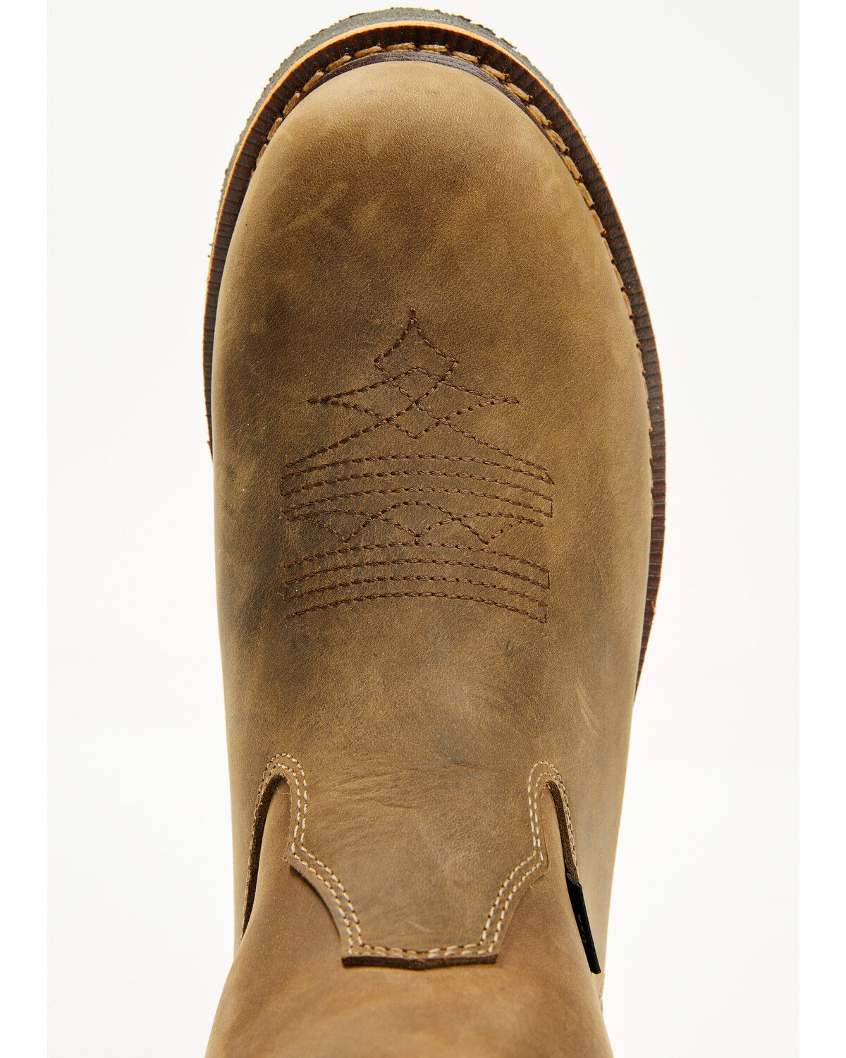 Image #6 - Cody James Men's USA Pull-On Work Boots - Composite Toe, Brown, hi-res