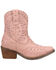 Image #2 - Dingo Girls' Precious Western Booties - Snip Toe, Pink, hi-res