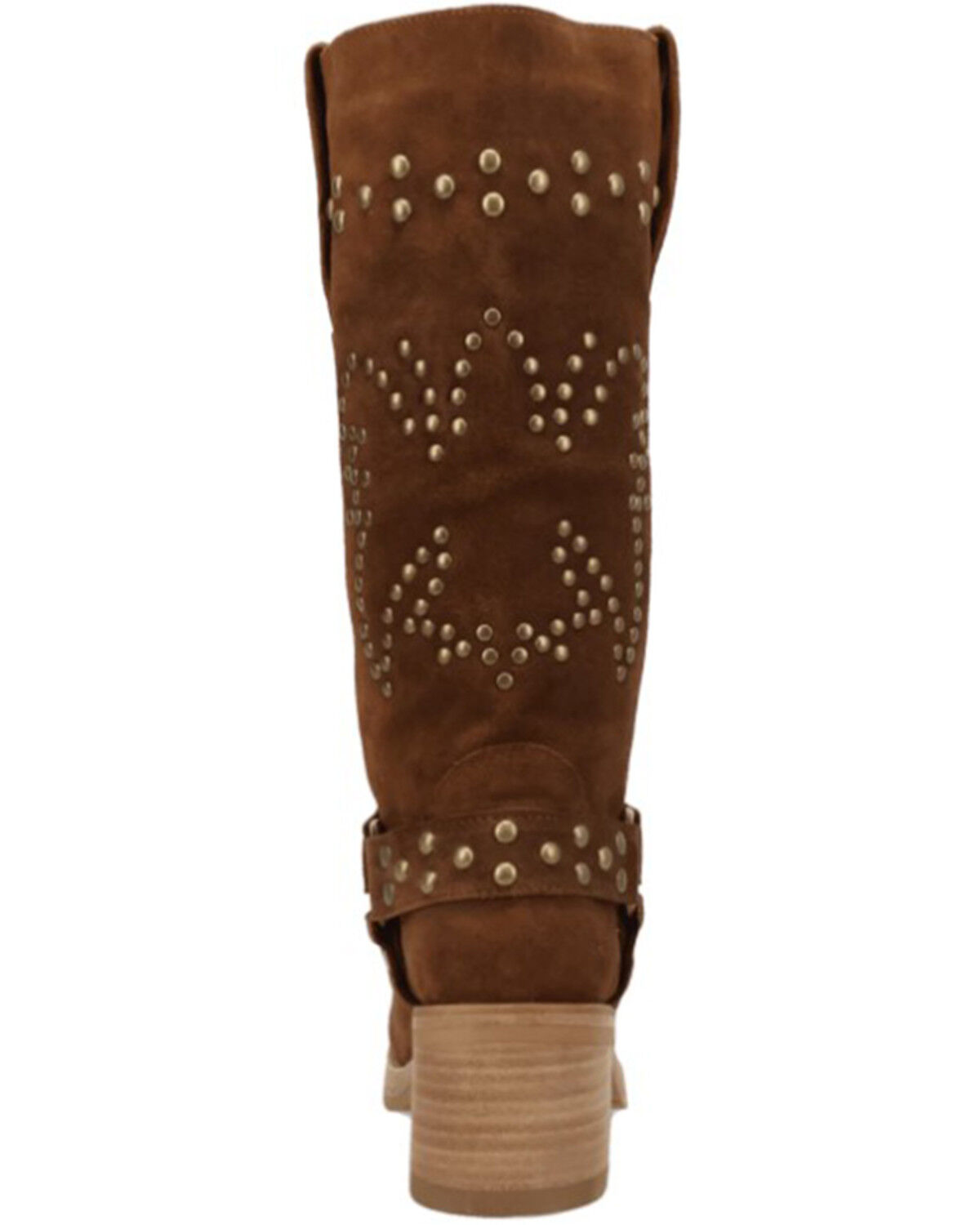 Image #5 - Dingo Women's Troubadour Studded Tall Fashion Boots - Round Toe, Brown, hi-res