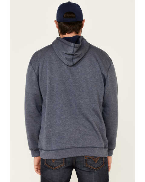 Tin Haul Men's Geometric Abstract Logo Hooded Sweatshirt , Blue, hi-res