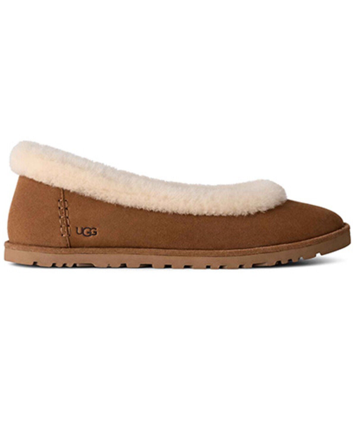 Image #2 - UGG Women's Zora Ballet Flat, Chestnut, hi-res